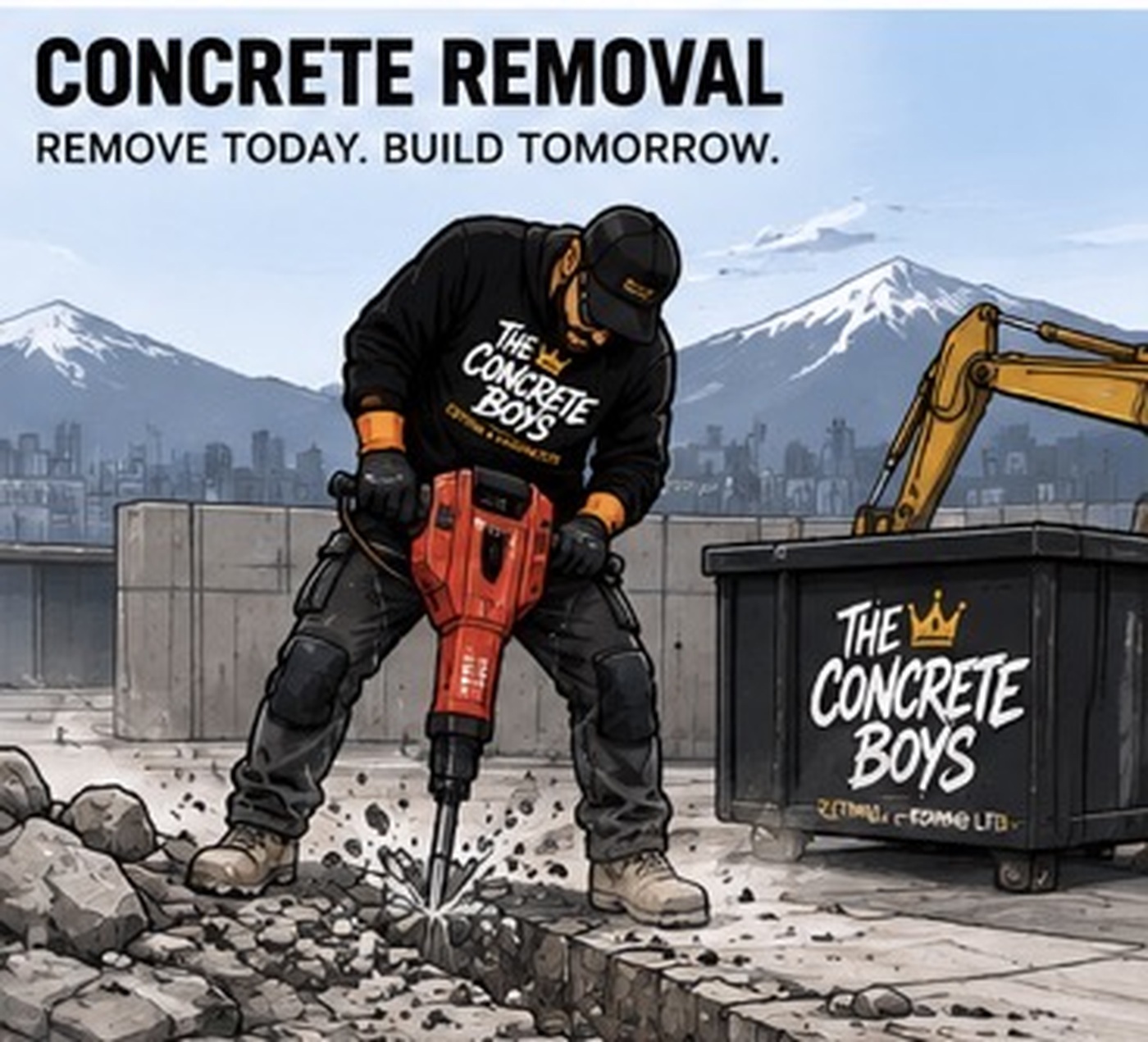 Concrete removal work