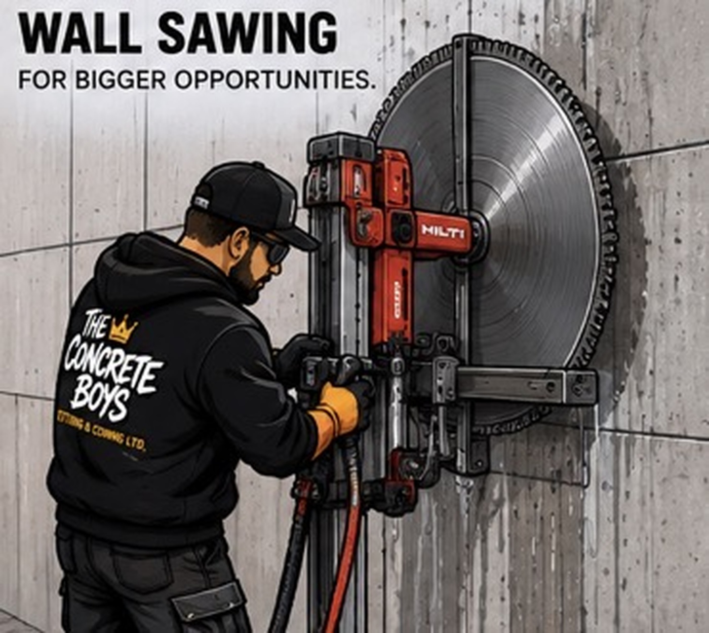 Concrete wall construction